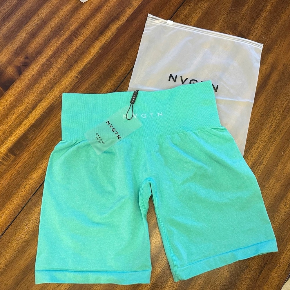 NVGTN mint green pro shorts